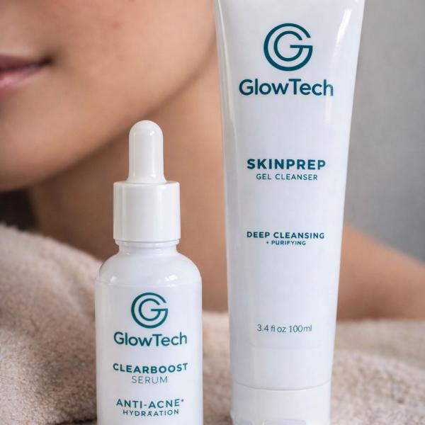 Skinprep Gel cleanser+clearboost serum anti acne