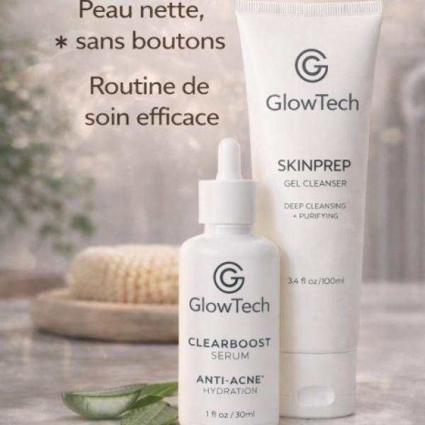 Skinprep Gel cleanser+clearboost serum anti acne