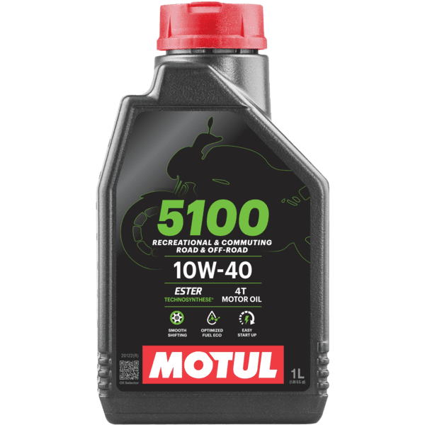 HUILE MOTUL 10W40 5100 4T 1L semi-synthétique